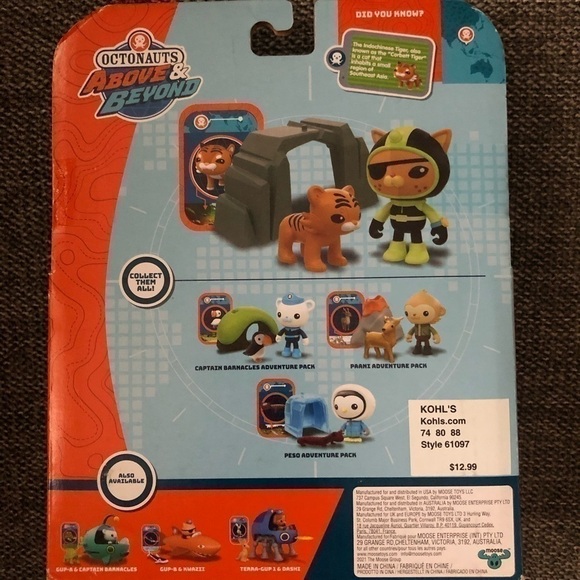 Moose Octonauts Above & Beyond Kwazii Deluxe Toy Figure Adventure Park Boy Toys - Picture 5 of 9